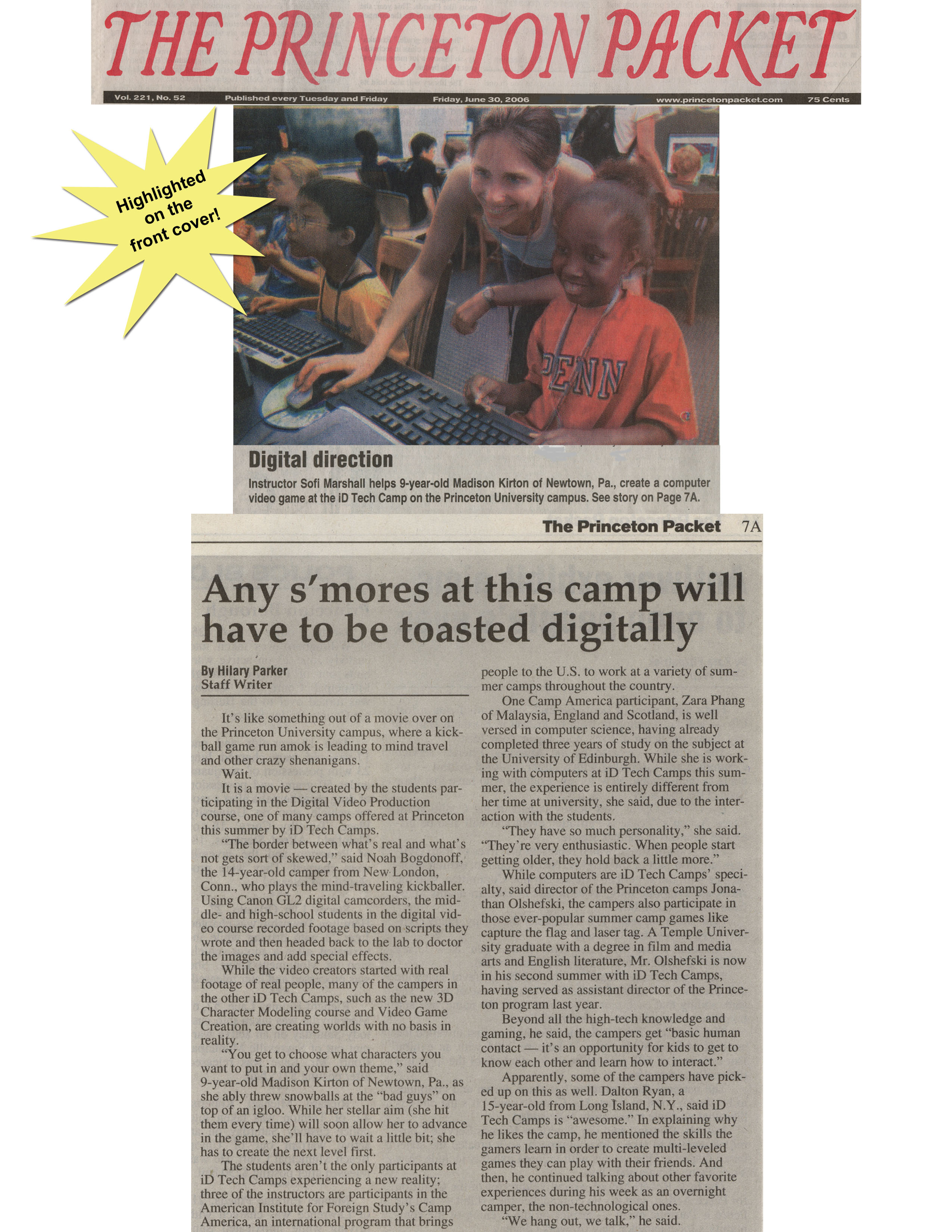 apparently, some of the campers have picked up on this as well.