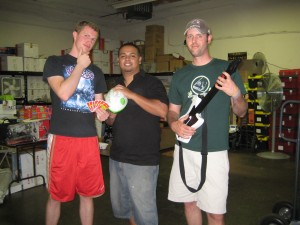 The warehouse team taking a moment for a pic (left-right: Andy, Luis, Dylan)