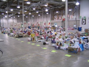 Halloween_FGTgifts <i>A sampling of sorted and organized gifts at the Family Giving Tree Warehouse</i>