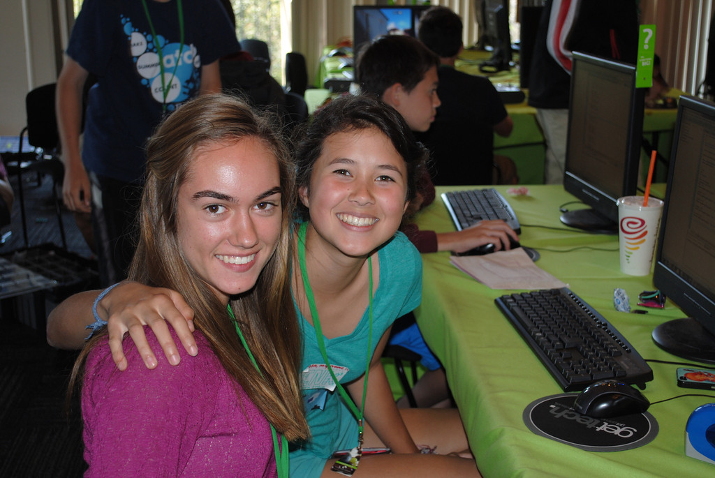 girls coding in java