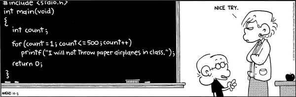 Foxtrot programming joke